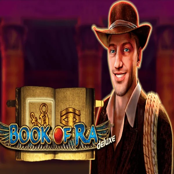 Book of Ra Deluxe logo – Slots by Novomatic at DuoSpin Casino